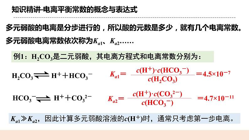 人教版化学选修一3.1.3《电离平衡常数》课件+教学设计05