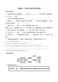 【最新版】初中升高高中化学衔接课程讲义专题06 简单分类法及其应用