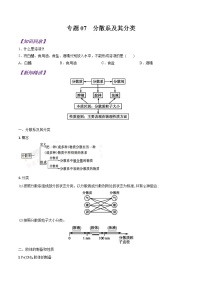 【最新版】初中升高高中化学衔接课程讲义专题07 分散系及其分类