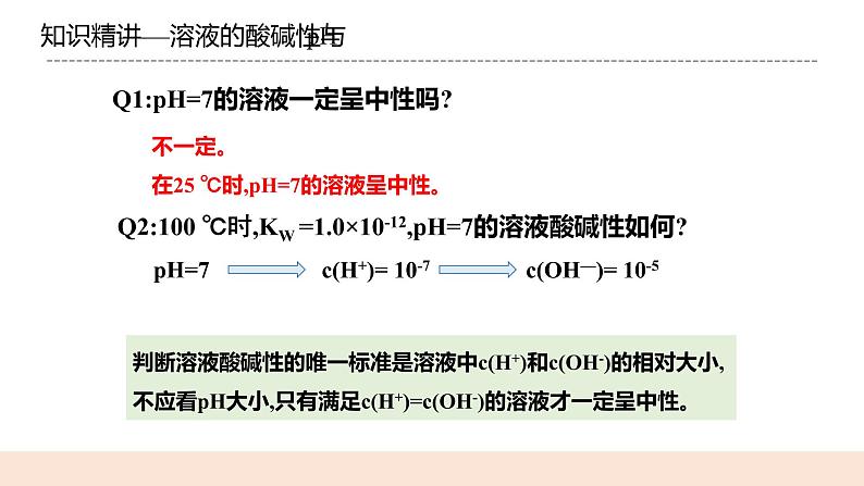 人教版化学选修一3.2.2《溶液的酸碱性和pH》课件第8页