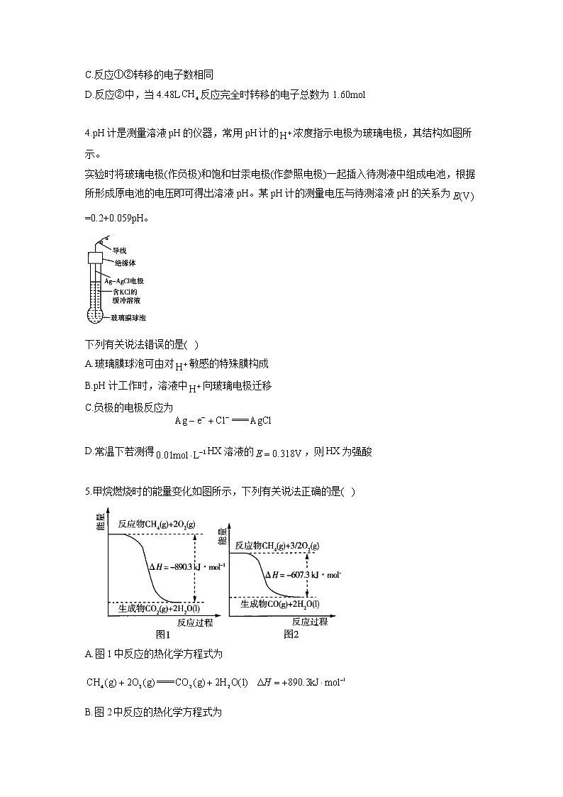 【配套新教材】2023届高考化学考点剖析专题卷 专题八 化学反应与能量变化第2页