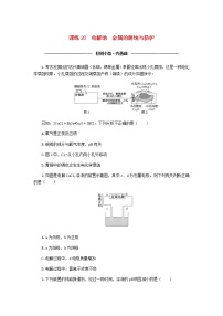 统考版高考化学复习高频考点分层集训第七单元化学反应与能量课练20电解池金属的腐蚀与防护含答案