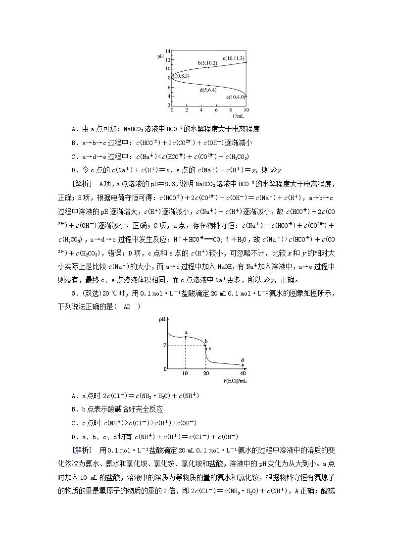 新高考化学一轮总复习练25第八章第25讲盐类的水解含解析第2页