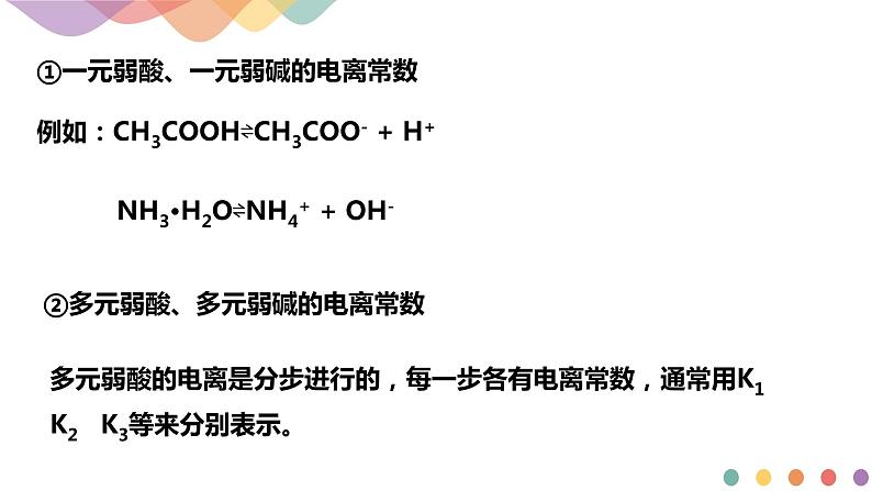 3.1.2  电离平衡常数（课件）-2020-2021学年上学期高二化学同步精品课堂(新教材人教版选择性必修1)（共23张PPT）第5页