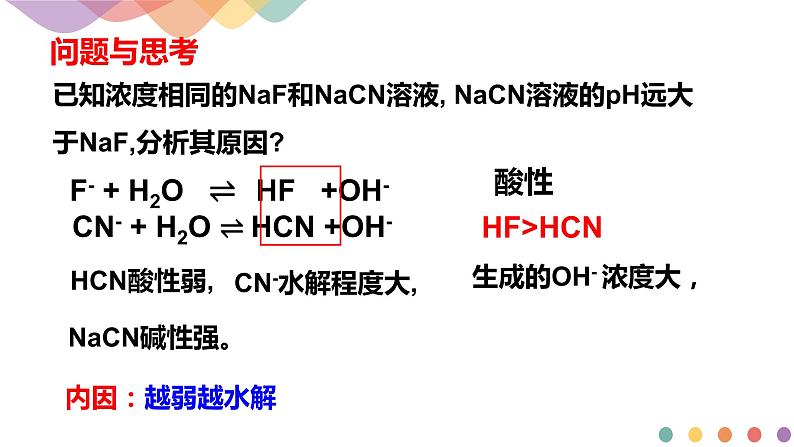 3.3.2 影响盐类水解的主要因素 盐类水解的应用（课件）-2020-2021学年上学期高二化学同步精品课堂(新教材人教版选择性必修1)（共42页PPT）第3页