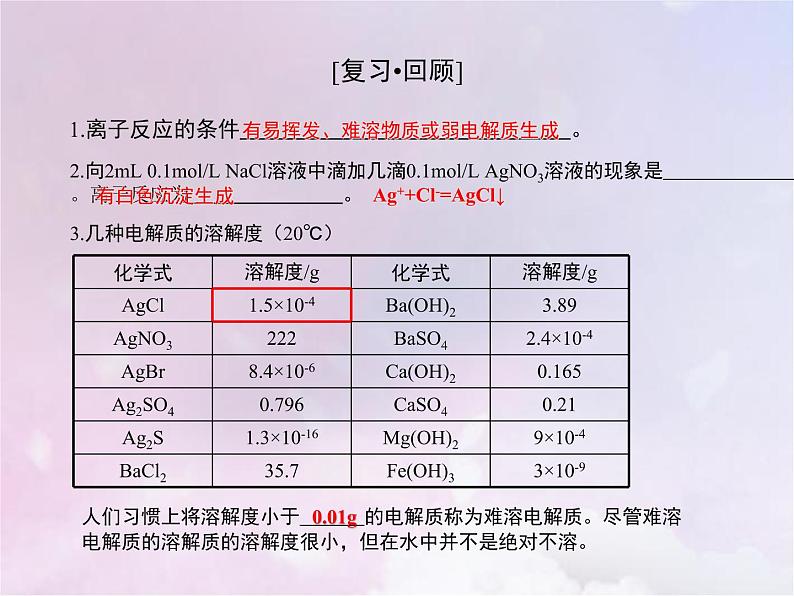 人教版高中化学选择性必修1第3章水溶液中的离子反应与平衡4沉淀溶解平衡课件04