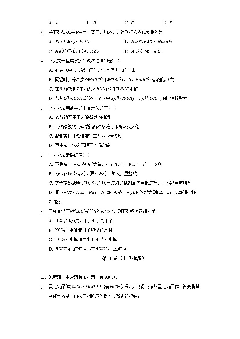 3.6实验活动3 盐类水解的应用   人教版（2019）高中化学选择性必修一同步练习（含答案解析）02