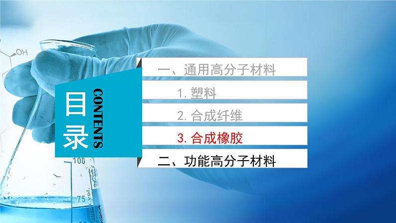 高中 高二 化学选择性必修3 第五章 第二节 第2课时 通用高分子材料——合成橡胶 功能高分子材料 教学课件第3页