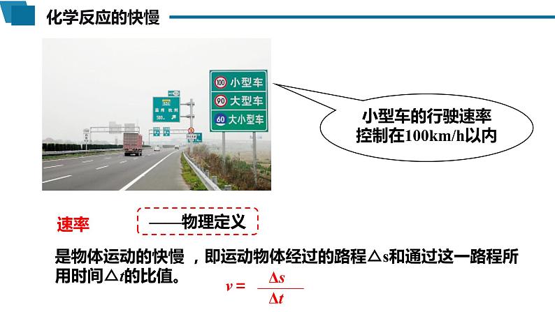 高中 高二 化学选择性必修1 第二章 第一节 第1课时 化学反应速率 教学课件第4页