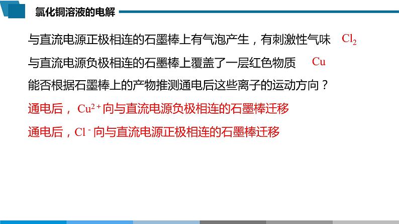 高中 高二 化学选择性必修1 第四章 第二节 第1课时 电解原理 教学课件07