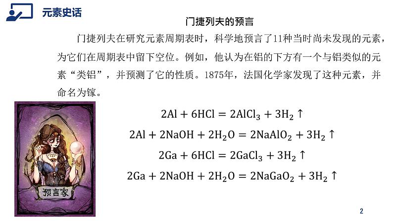 高中化学 必修第一册 《元素周期表和元素周期律的应用》 课件第2页