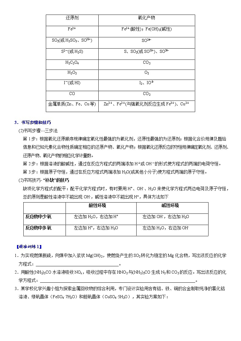 专题1.3 较难氧化还原方程式的书写-备战2023年高考化学新编大一轮复习讲义第2页