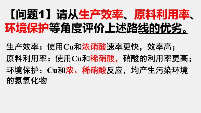 高中化学 必修第二册 《探究硝酸铜的制备工艺—硝酸的性质》 课件07