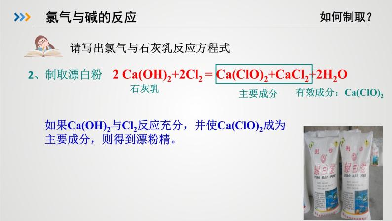 高中化学 必修第一册 《氯气与碱的反应 氯离子的检验》 课件05