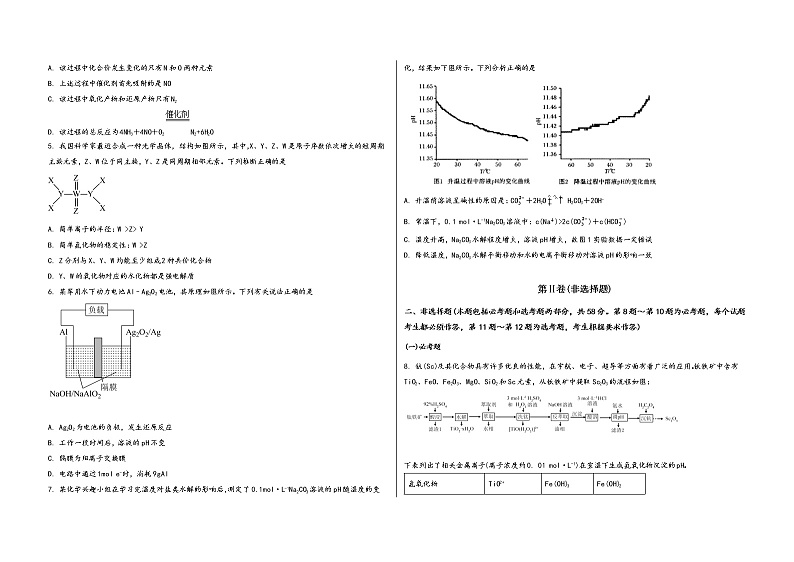 安徽省六安市裕安区2023届高三（上）摸底检测化学试题(word版，含答案)第2页