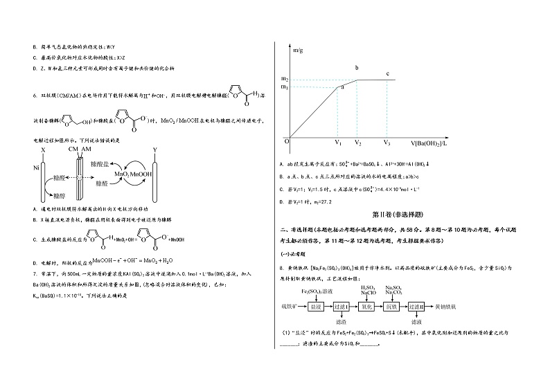 安徽省淮南市谢家集区2023届高三（上）摸底检测化学试题(word版，含答案)第2页