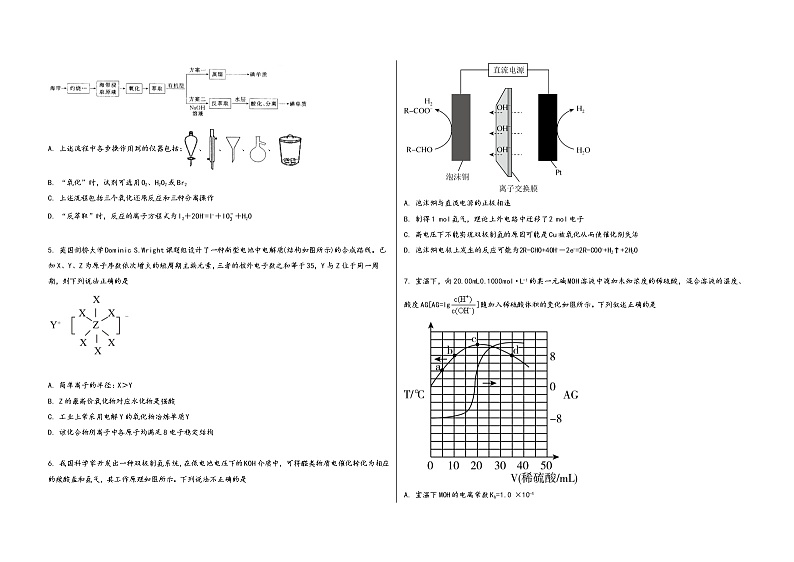 安徽省淮南市潘集区2023届高三（上）摸底检测化学试题(word版，含答案)第2页