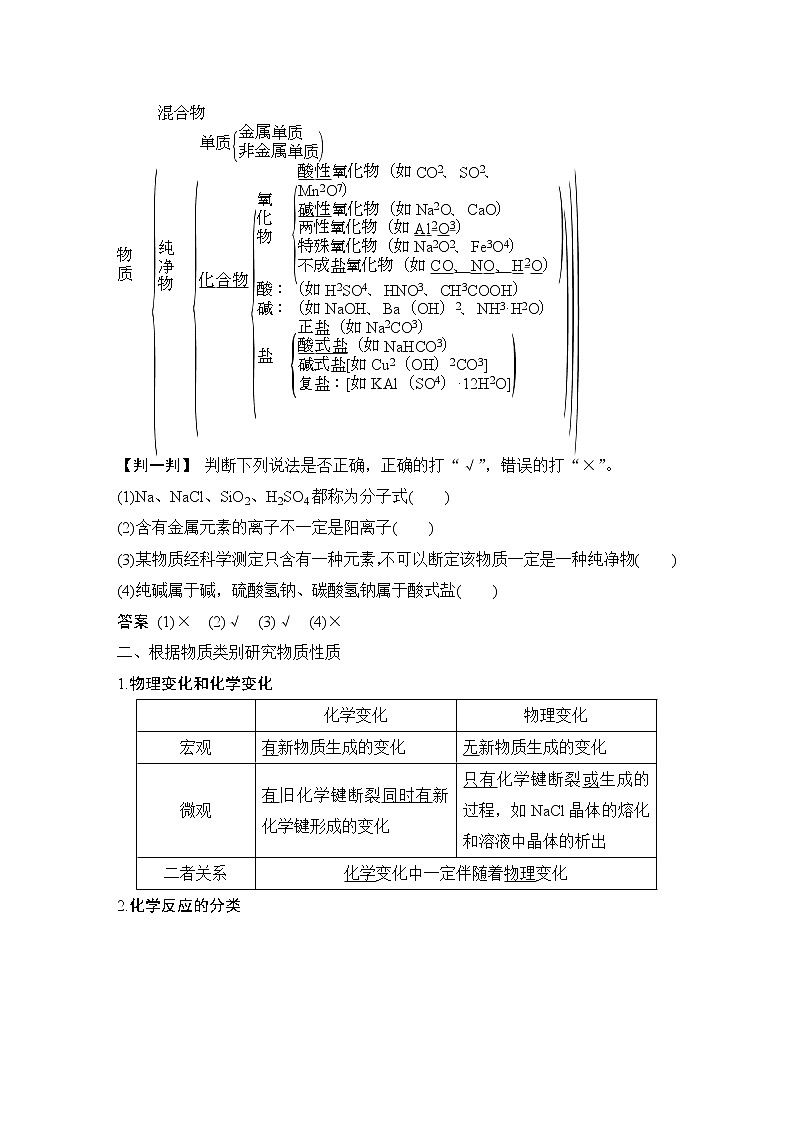 2023版 创新设计 高考总复习 化学 鲁科版第2章　元素与物质世界 试卷练习课件03