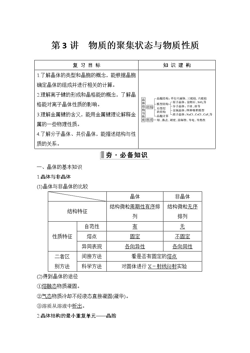 2023版 创新设计 高考总复习 化学 鲁科版第12章　物质结构与性质(选考) 课件01