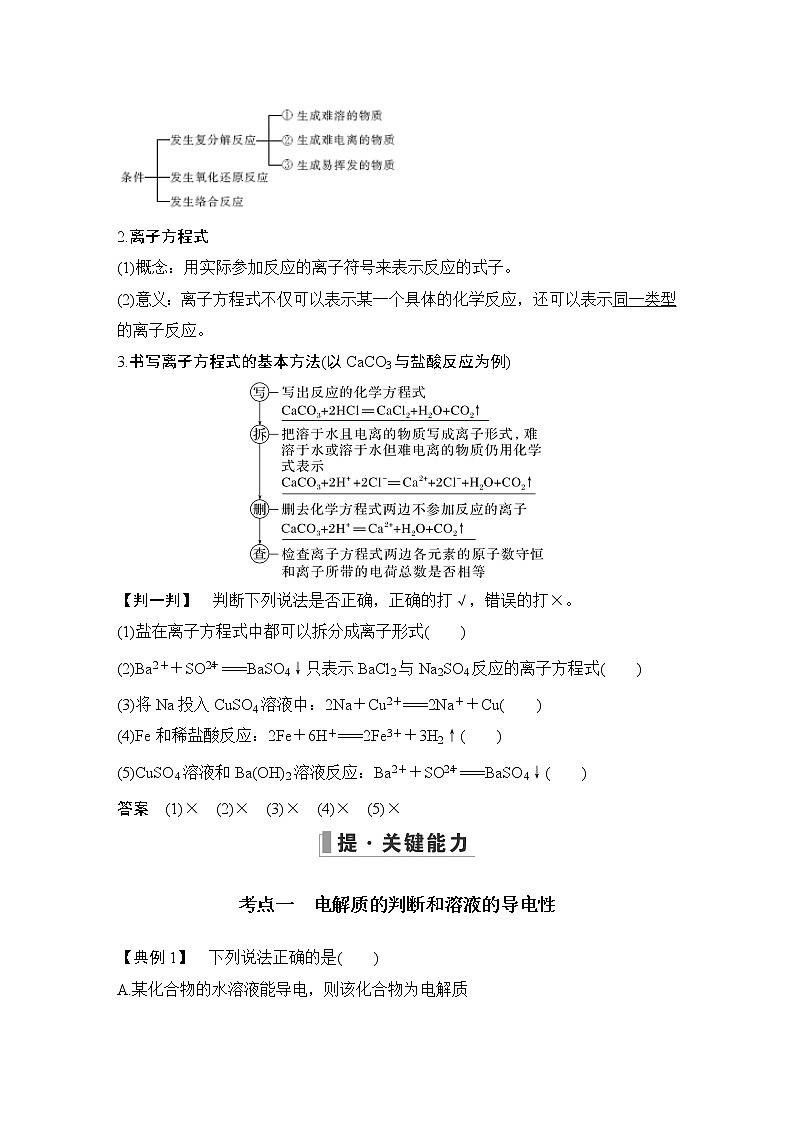 2023版 创新设计 高考总复习 化学 苏教版第一单元　离子反应　离子方程式第3页