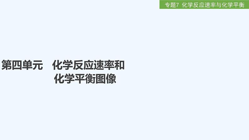 2023版 创新设计 高考总复习 化学 苏教版第四单元　化学反应速率和化学平衡图像第1页