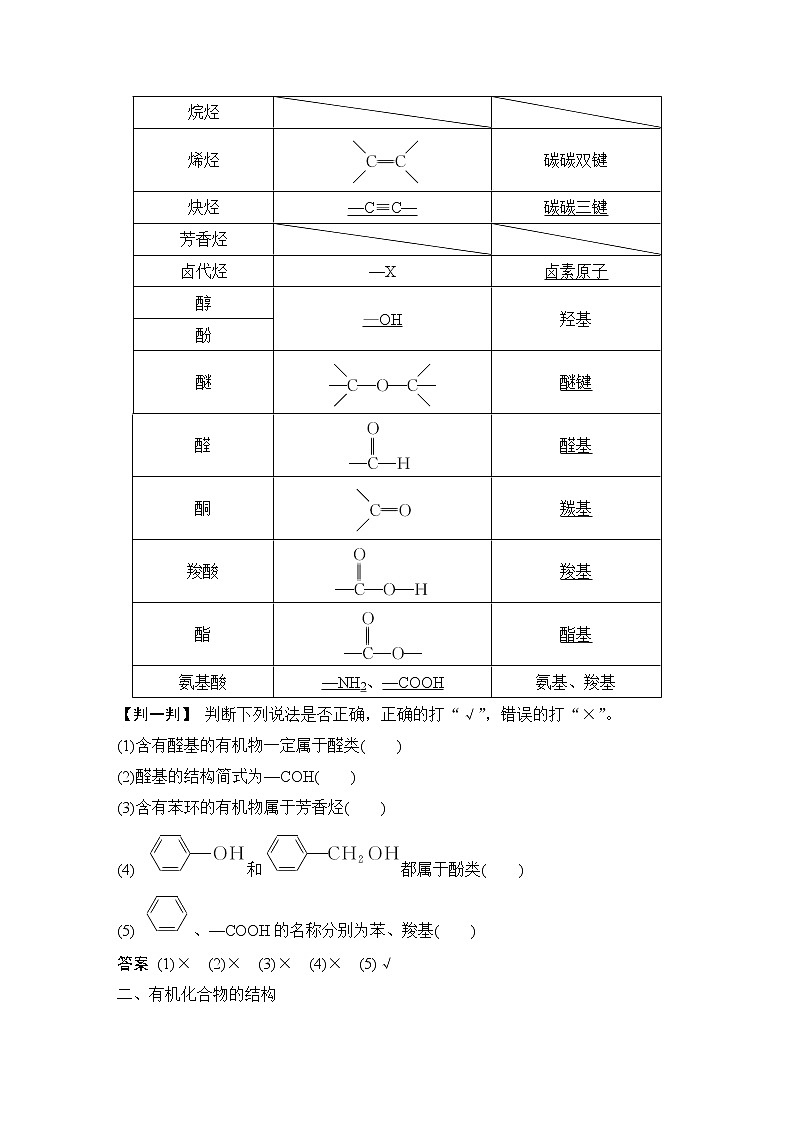 2023版 创新设计 高考总复习 化学 苏教版专题11　有机化学基础(选考)02