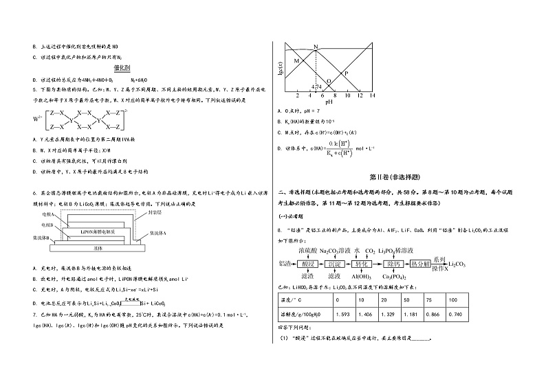 陕西省眉县2023届高三（上）摸底检测化学试题(word版，含答案)第2页