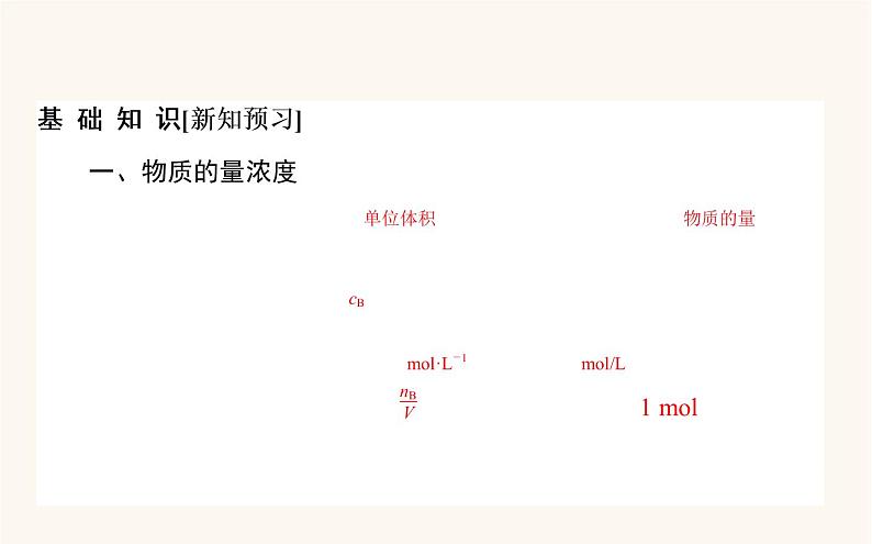 苏教版高中化学必修第一册专题2研究物质的基本方法2溶液组成的定量研究课件03