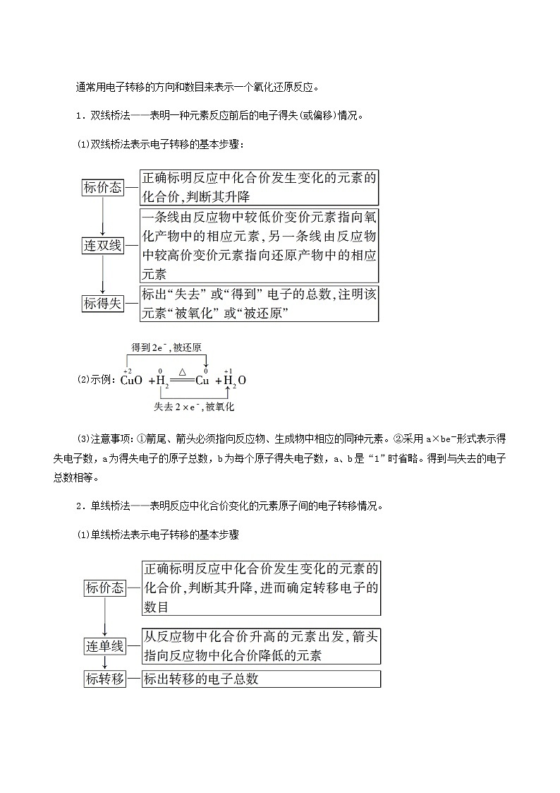 苏教版高中化学必修第一册专题3从海水中获得的化学物质第1单元第3课时氧化还原反应学案02