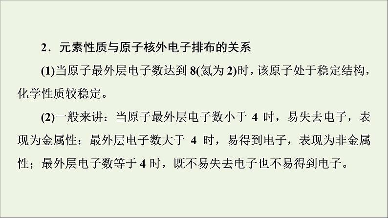 苏教版高中化学必修第一册专题2研究物质的基本方法第3单元微专题2研究物质的基本方法原子结构与核外电子排布规律课件04