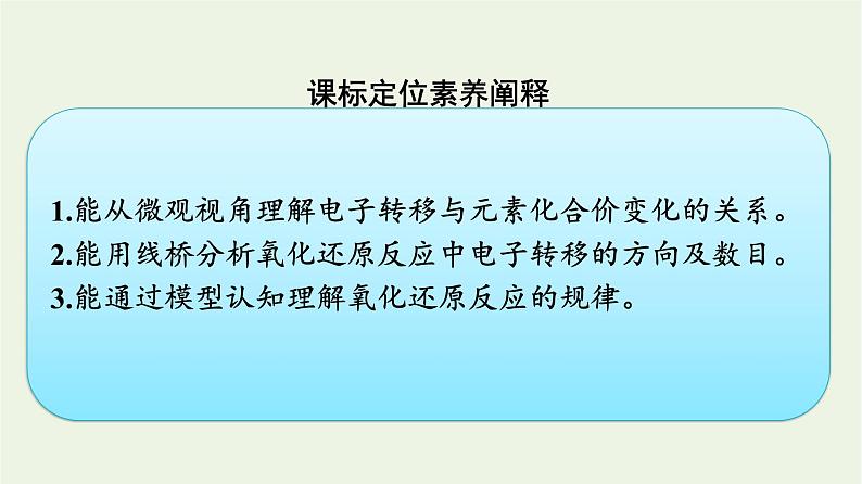 苏教版高中化学必修第一册专题3-从海水中获得的化学物质第1单元第3课时氧化还原反应课件02