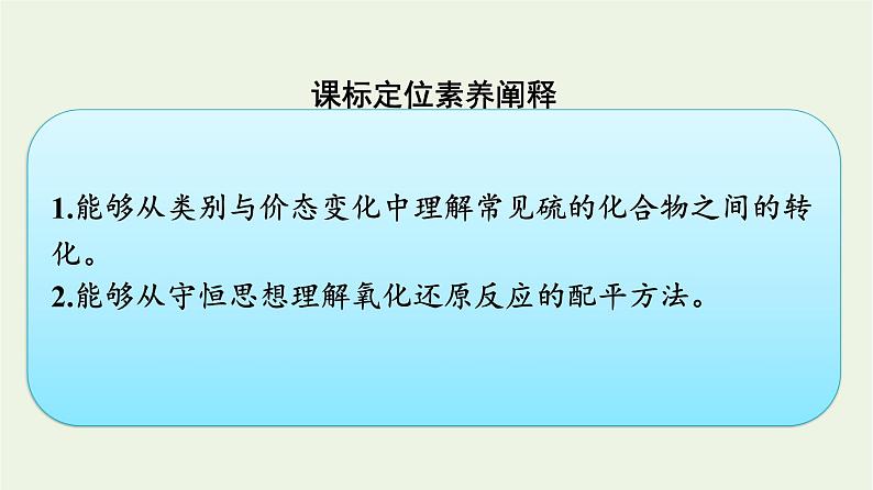 苏教版高中化学必修第一册专题4-硫与环境保护第2单元硫及其化合物的相互转化课件02