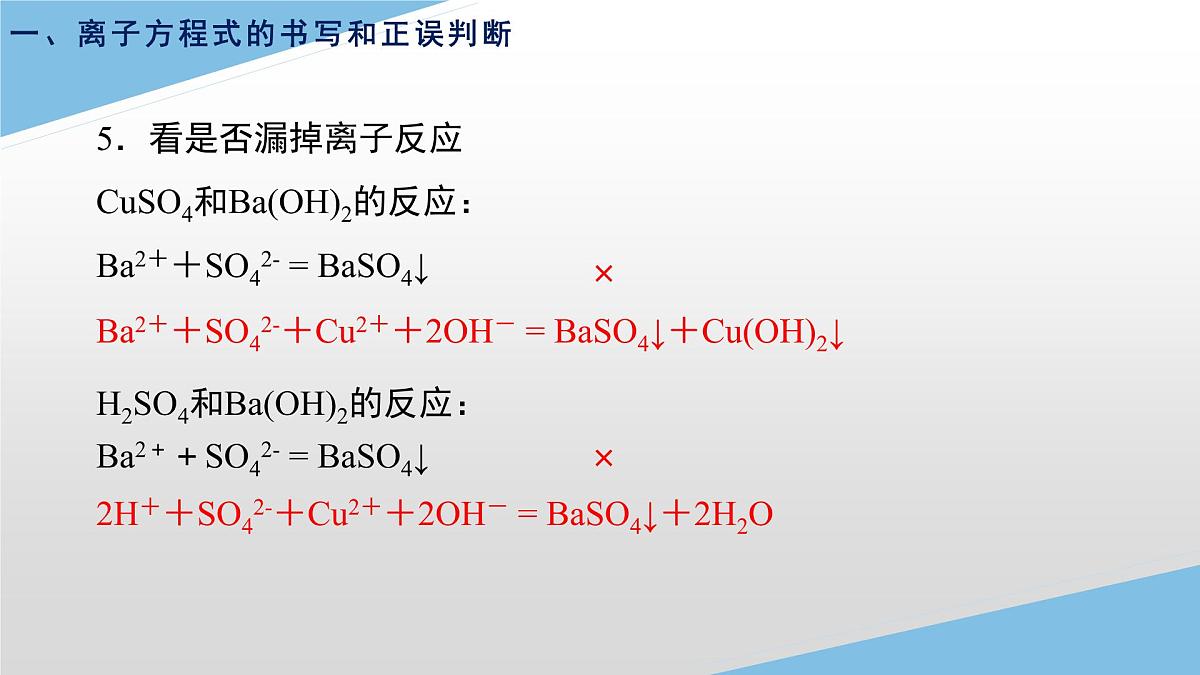1.2.3离子反应热点问题课件-2022-2023学年高一上学期化学人教版（2019）必修第一册（20张ppt）第5页