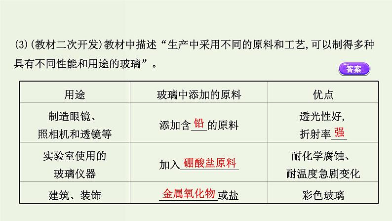 人教版高中化学必修第二册第5章化工生产中的重要非金属元素3无机非金属材料课件07