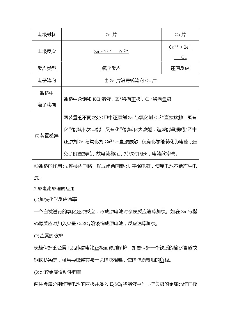 2023版创新设计高考化学（新教材鲁科版）总复习一轮讲义第6章　化学反应与能量转化02