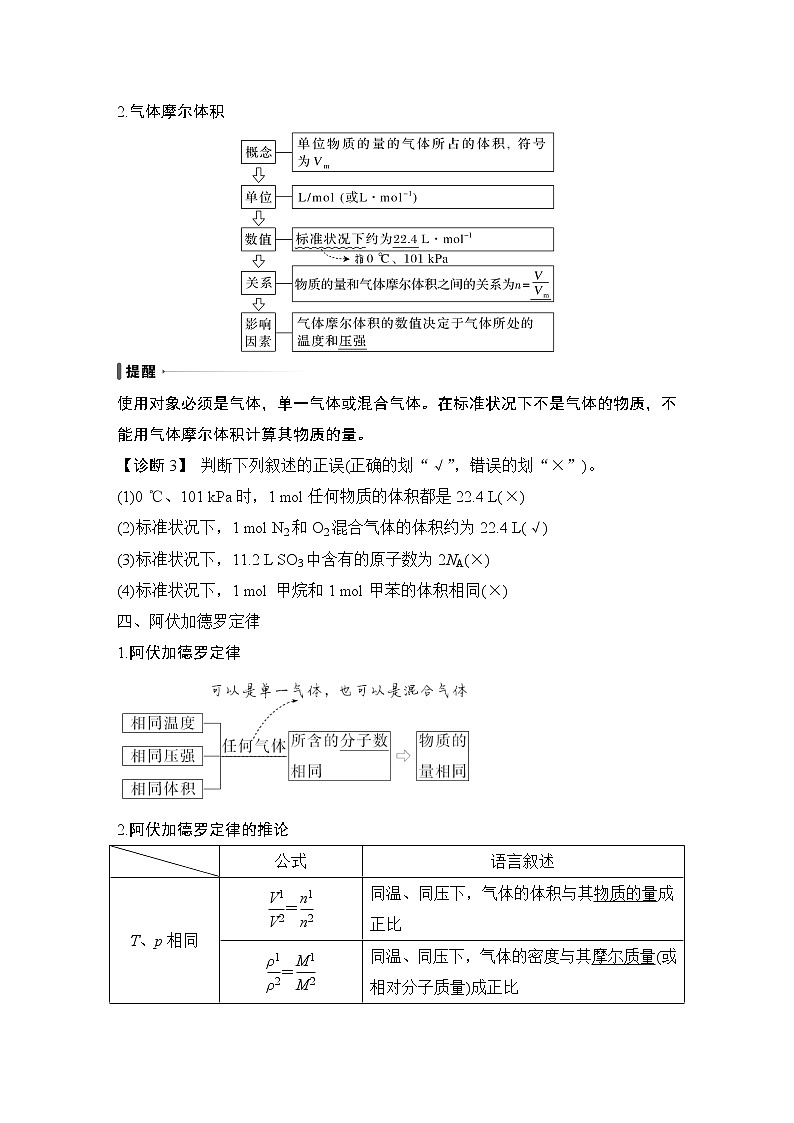 2023版创新设计高考化学（新教材人教版）总复习一轮讲义第一讲　物质的量　气体摩尔体积第3页