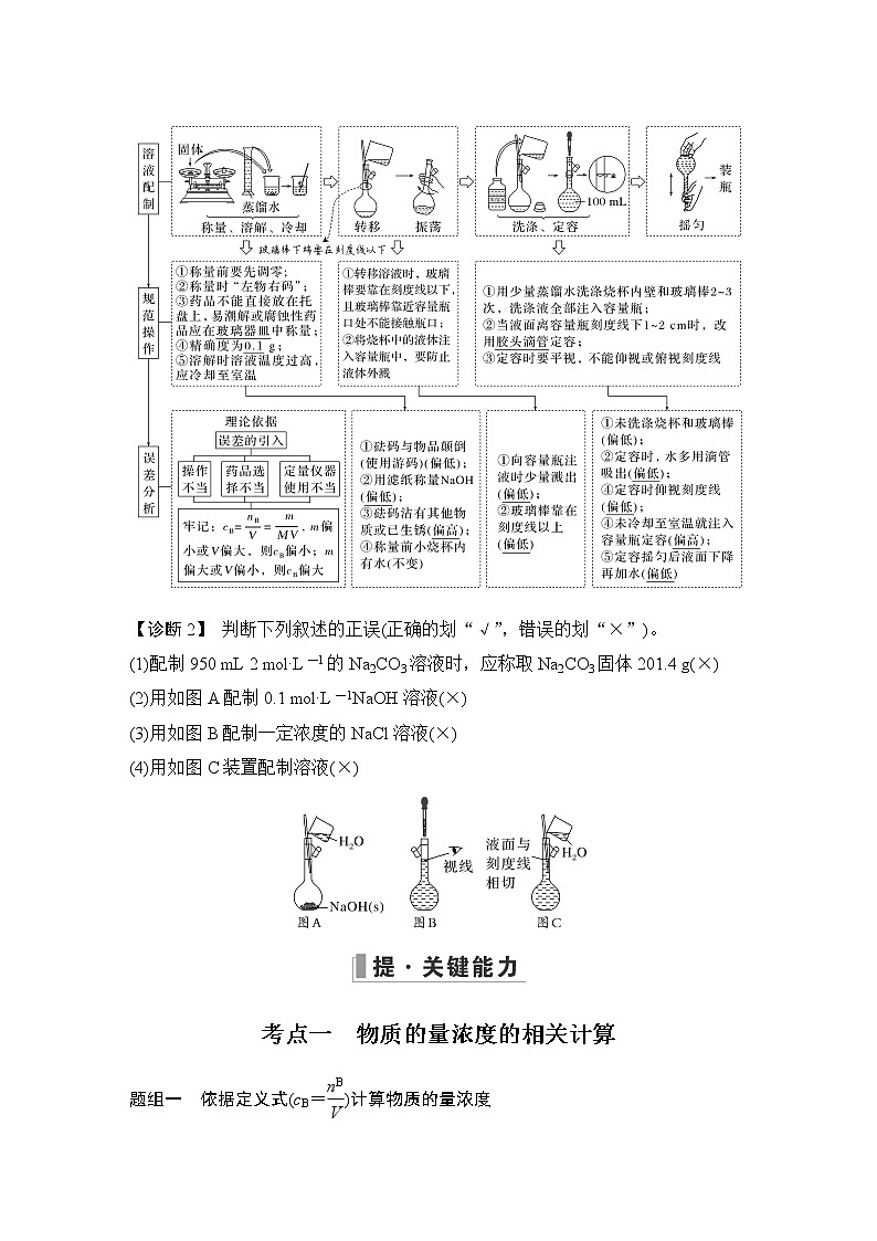 2023版创新设计高考化学（新教材人教版）总复习一轮讲义第二讲　物质的量浓度第3页