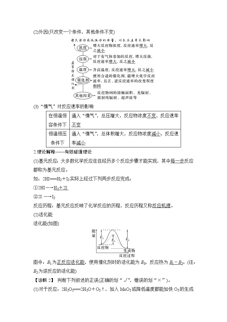 2023版创新设计高考化学（新教材人教版）总复习一轮讲义第一讲　化学反应速率第3页