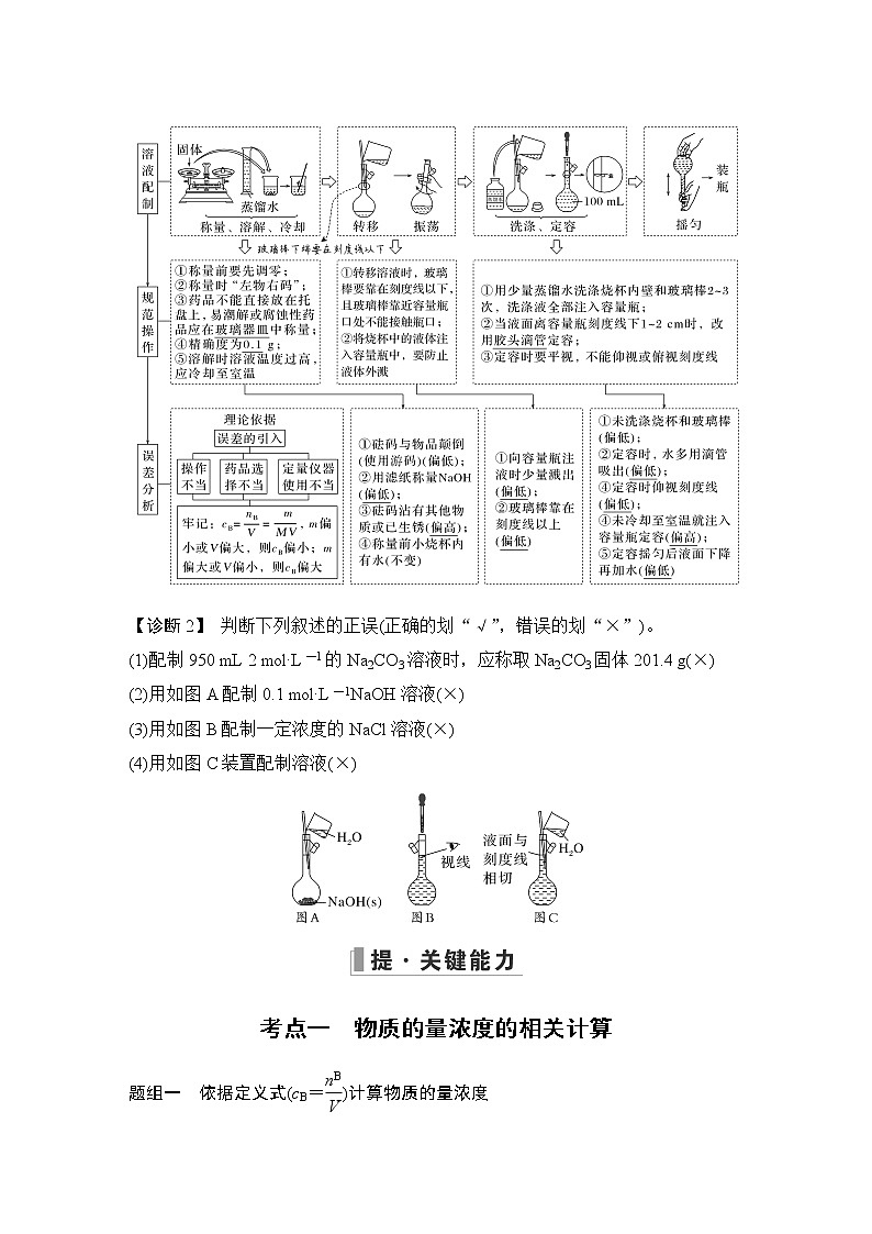 2023版创新设计高考化学（新教材苏教版）总复习一轮讲义第三单元　溶液组成的定量研究第3页
