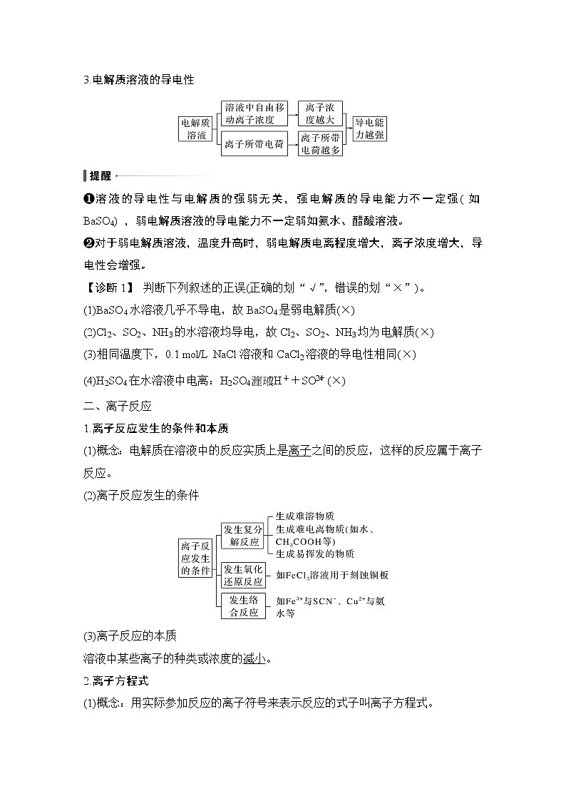 2023版创新设计高考化学（新教材苏教版）总复习一轮讲义第一单元　离子反应　离子方程式第3页