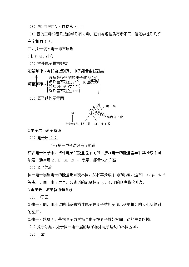 2023版创新设计高考化学（新教材苏教版）总复习一轮讲义专题六 物质结构与性质 元素周期律03