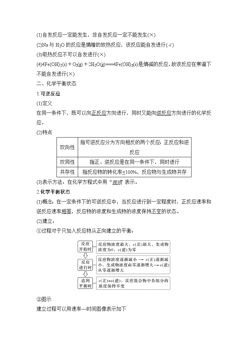 2023版创新设计高考化学（新教材苏教版）总复习一轮讲义第二单元　化学反应的方向与限度第2页