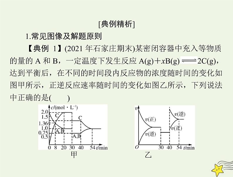 2023版高考化学一轮总复习第八章微专题九化学反应速率和平衡图像的分析课件08