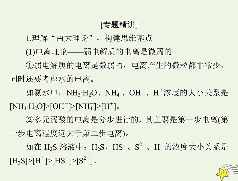 2023版高考化学一轮总复习第九章微专题十用守恒思想破解溶液中粒子浓度关系课件第2页