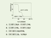 苏教版高考化学二轮复习3金属及其化合物核心素养提升3热重分析判断物质成分课件