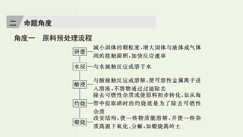 苏教版高考化学二轮复习8溶液中的离子反应核心素养提升8有思路有方法破解化工流程题课件05