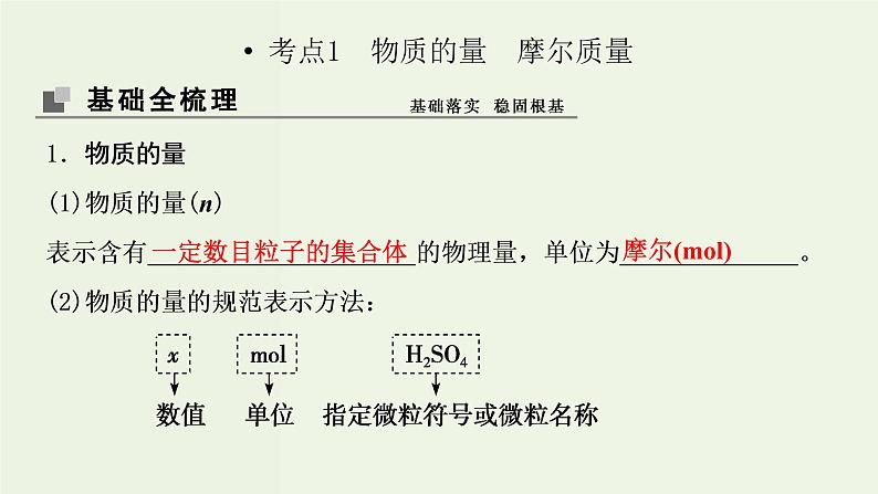 苏教版高考化学一轮复习1化学家眼中的物质世界第2讲物质的量物质的聚集状态课件03