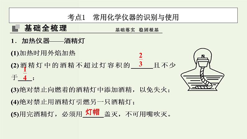 苏教版高考化学一轮复习10化学实验基础第29讲化学常用仪器和基本操作课件03