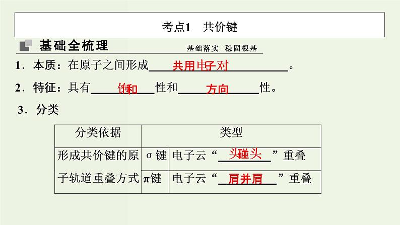 苏教版高考化学一轮复习12物质结构与性质第38讲分子结构与性质课件第3页