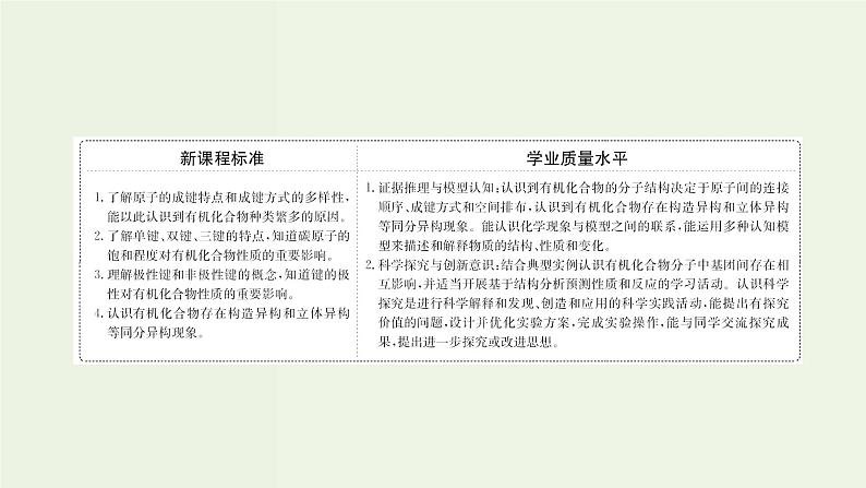 鲁科版高中化学选择性必修3第1章有机化合物的结构与性质烃2有机化合物的结构与性质课件第2页